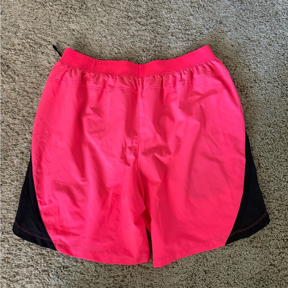 LG Men's Pink and Black Athletic Shorts​ - Picture 2 of 5